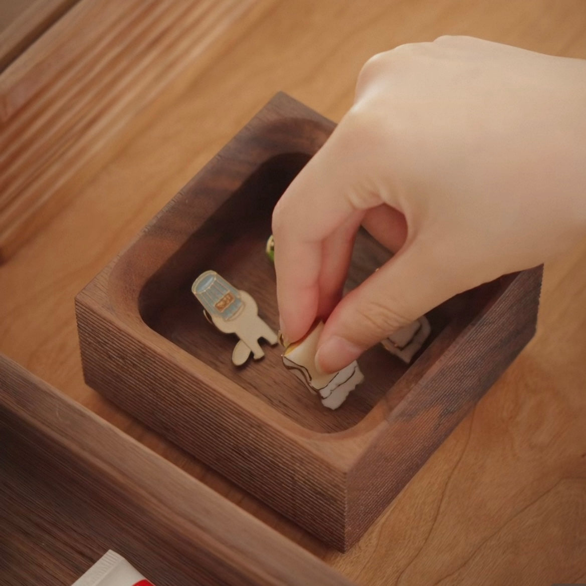 Linea Minimalist Desktop Wooden Storage Box