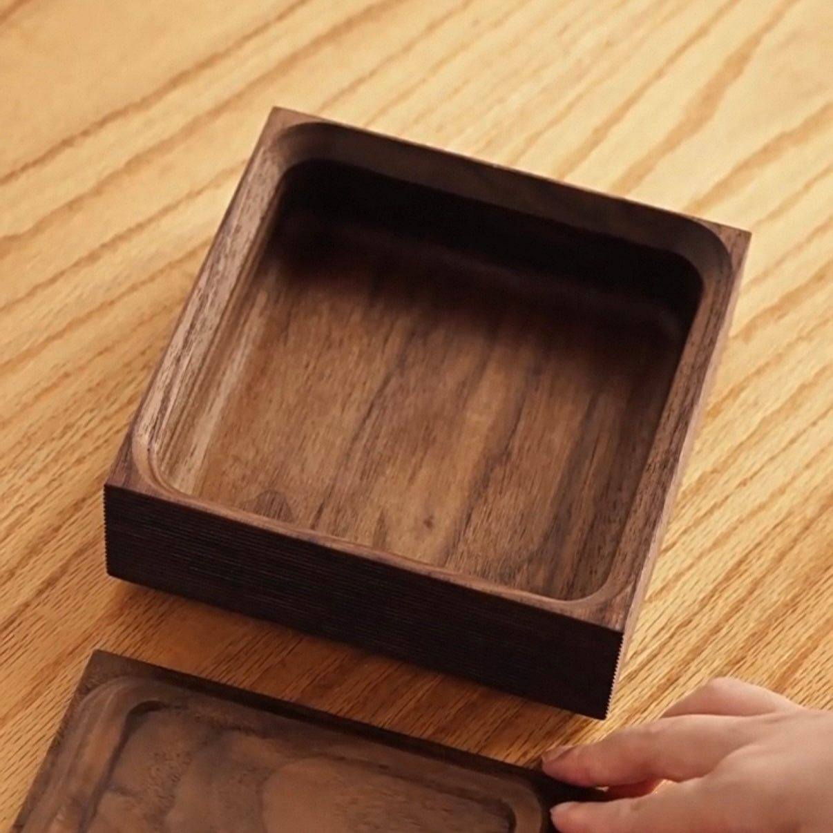 Linea Minimalist Desktop Wooden Storage Box