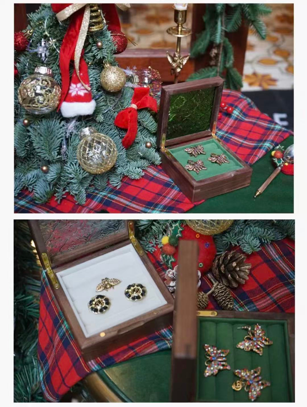 Arden Retro Style  Ring and Earring Storage Box