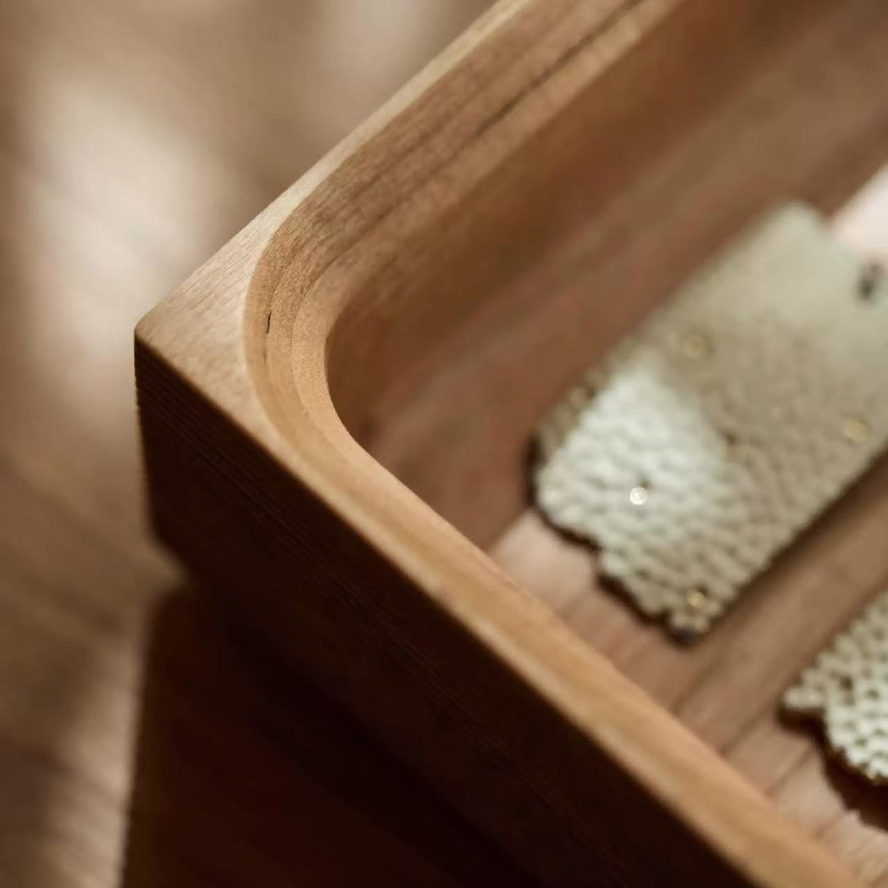 Linea Minimalist Desktop Wooden Storage Box