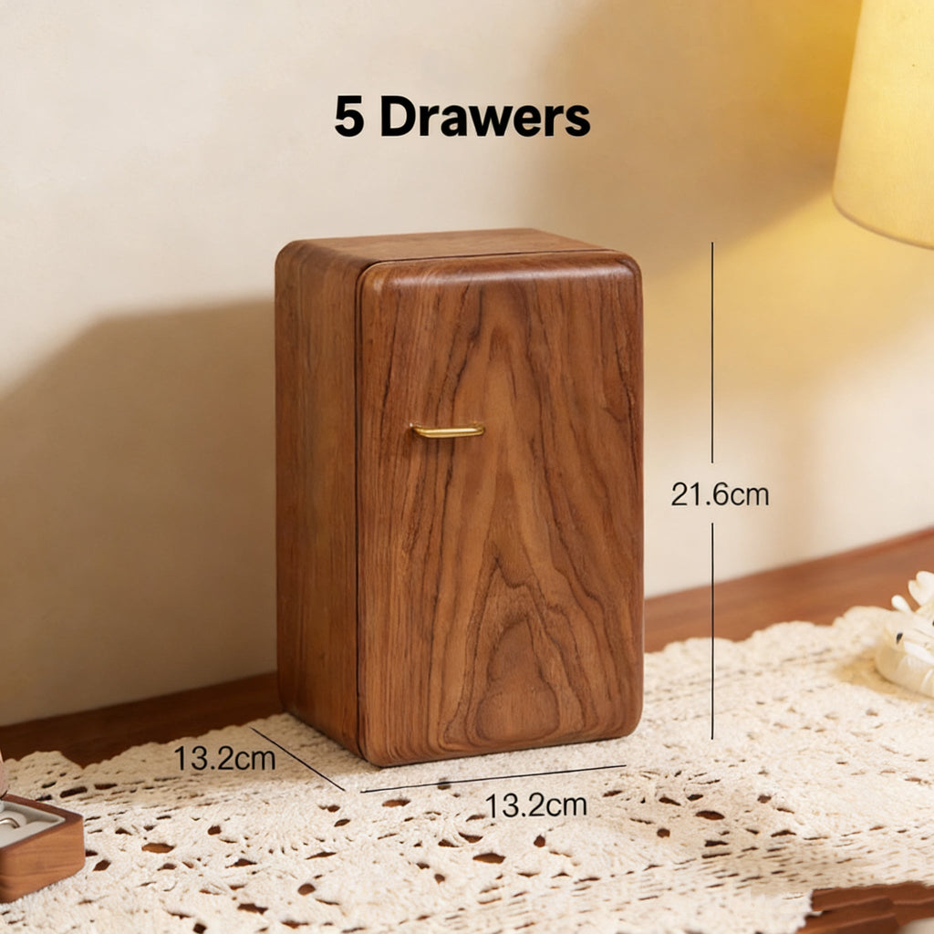 Prestige Walnut Jewelry Organizer Chest