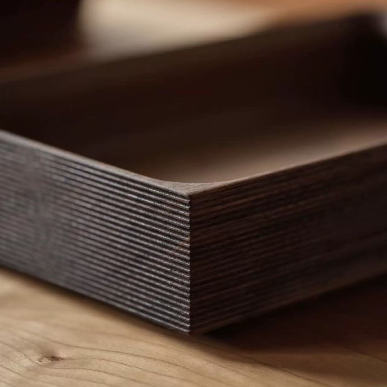 Linea Minimalist Desktop Wooden Storage Box