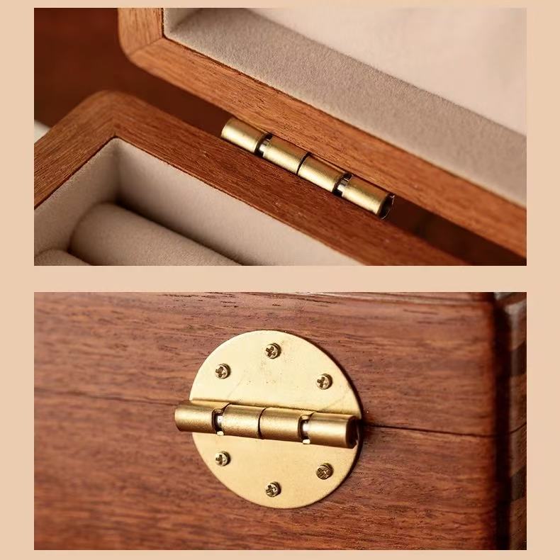 Maison Retro Style Solid Wood Jewelry Storage Box