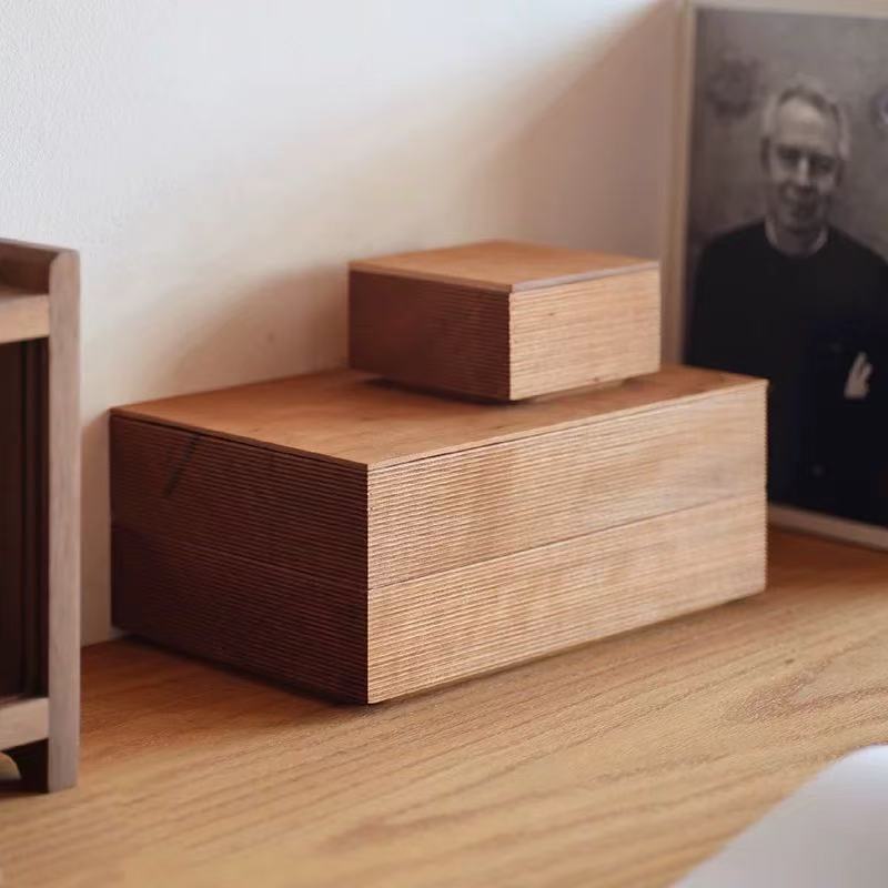 Linea Minimalist Desktop Wooden Storage Box
