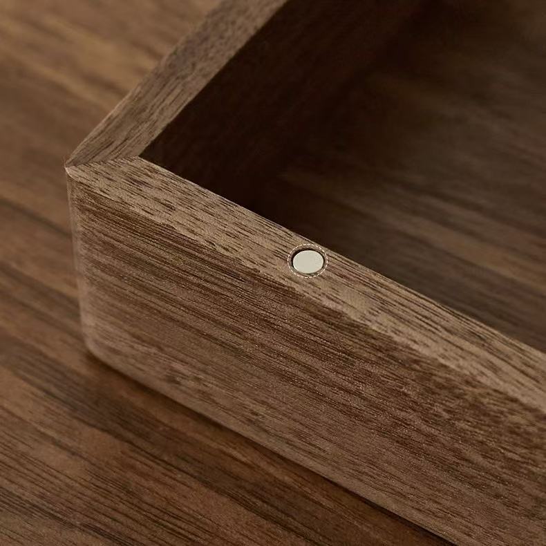 Velora Minimalist Walnut Jewelry Organizer Box with Lock
