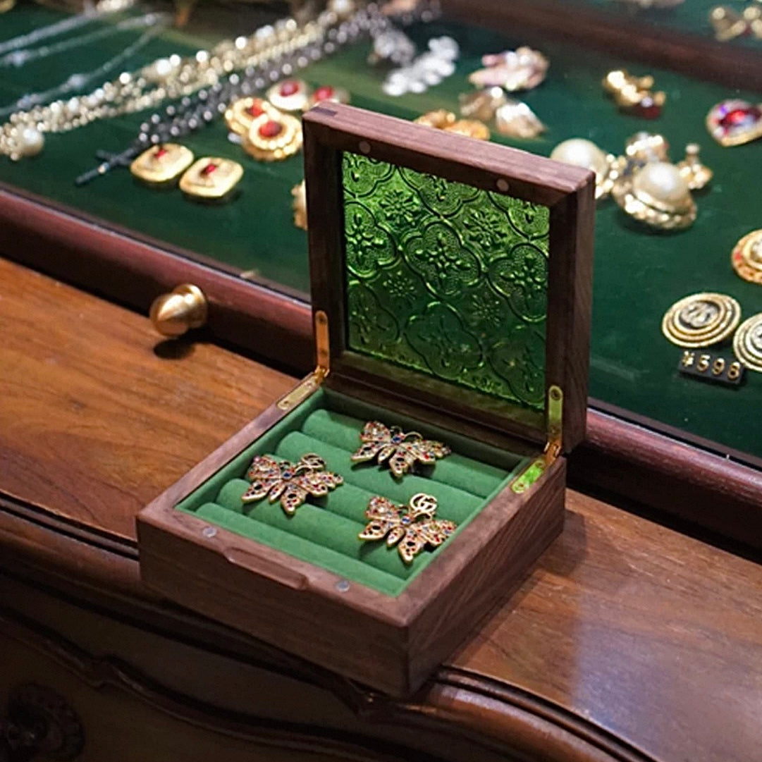 Arden Retro Style  Ring and Earring Storage Box