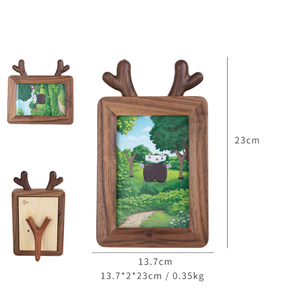 Antler Wooden Photo Frame