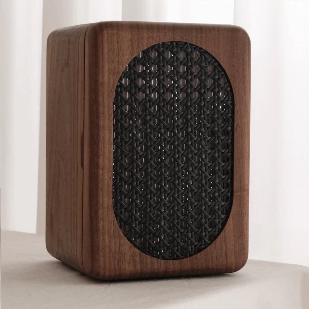 Artora Black Walnut Jewelry Box with Decorative Front Panel