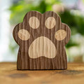 Pawer Handcrafted Cat Paw Solid Wood Coasters