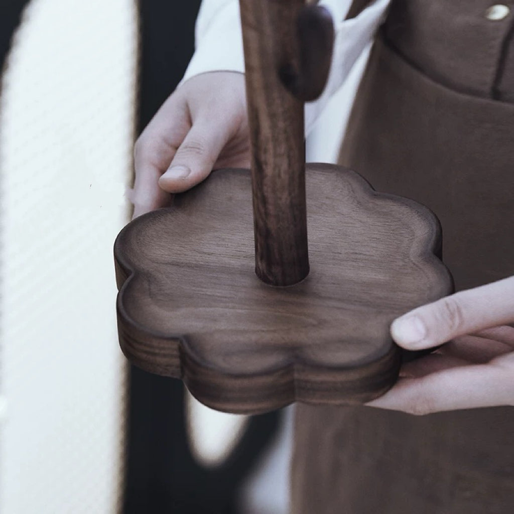 Cactus Walnut Cup Holder