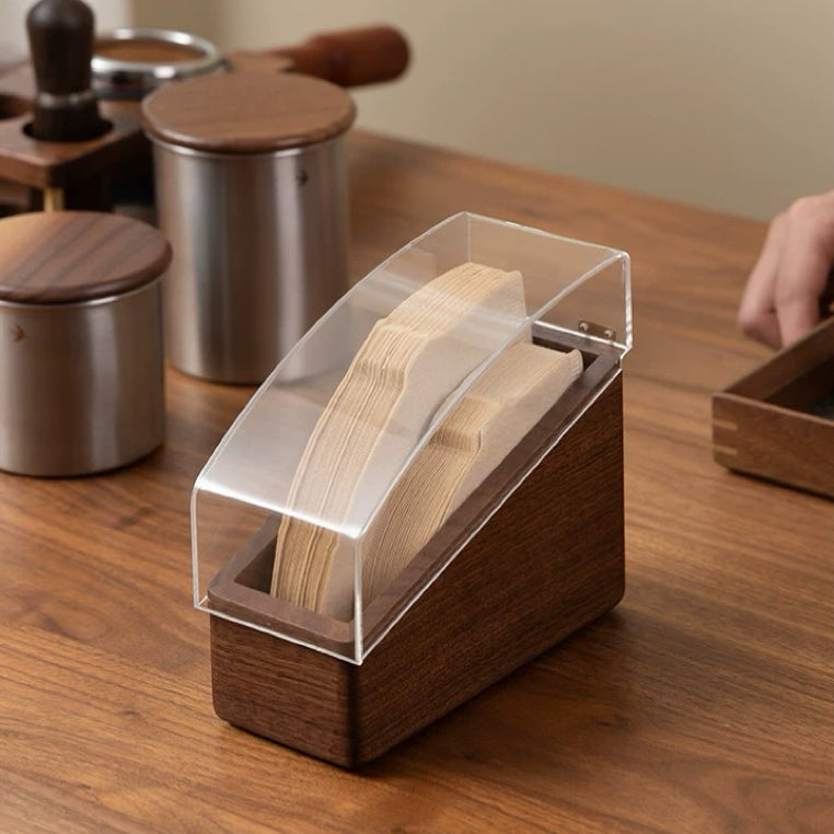 Dustaway Walnut V60 Coffee Filter Paper Holder
