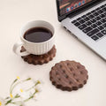Cookie Walnut Coaster Set (4pcs)