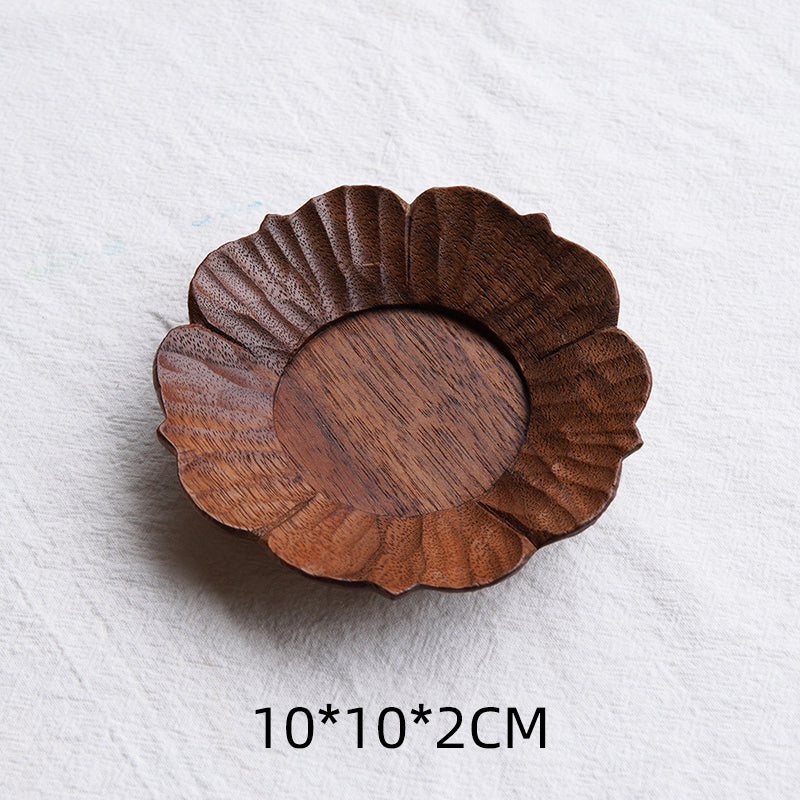 Bloom Handcrafted Floral Wooden Tea Coasters