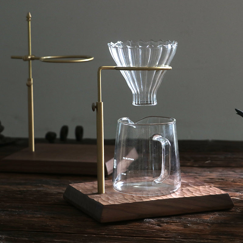 KAVÉ Handcrafted Walnut V60 Coffee Dripper Stand