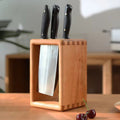 Cleave Solid Wood Knife Block