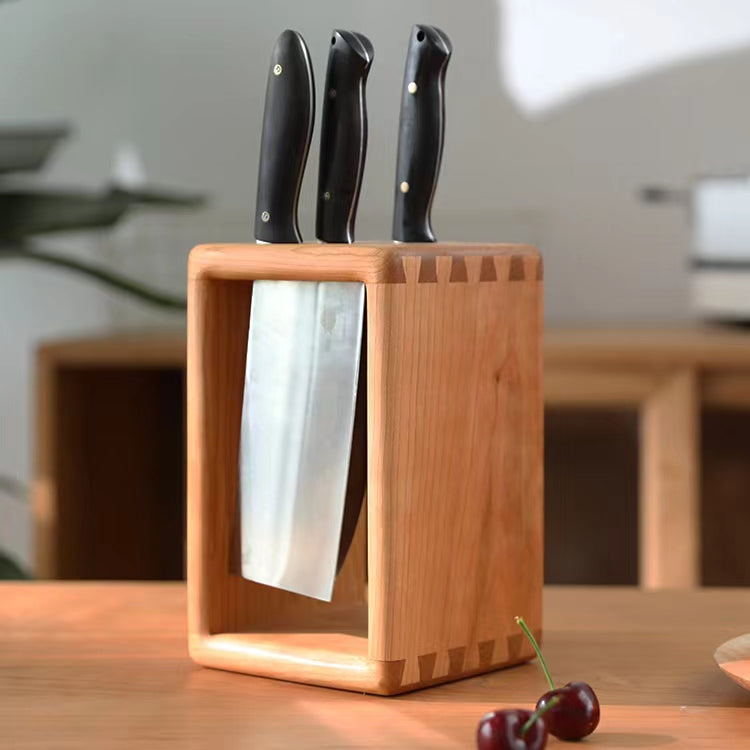 Cleave Solid Wood Knife Block