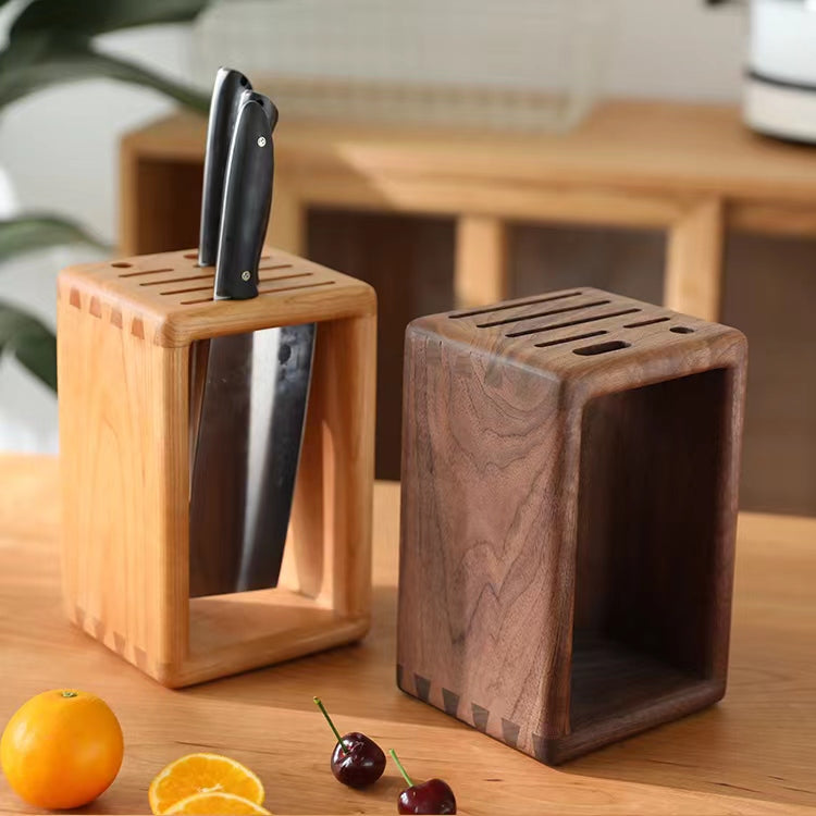 Cleave Solid Wood Knife Block