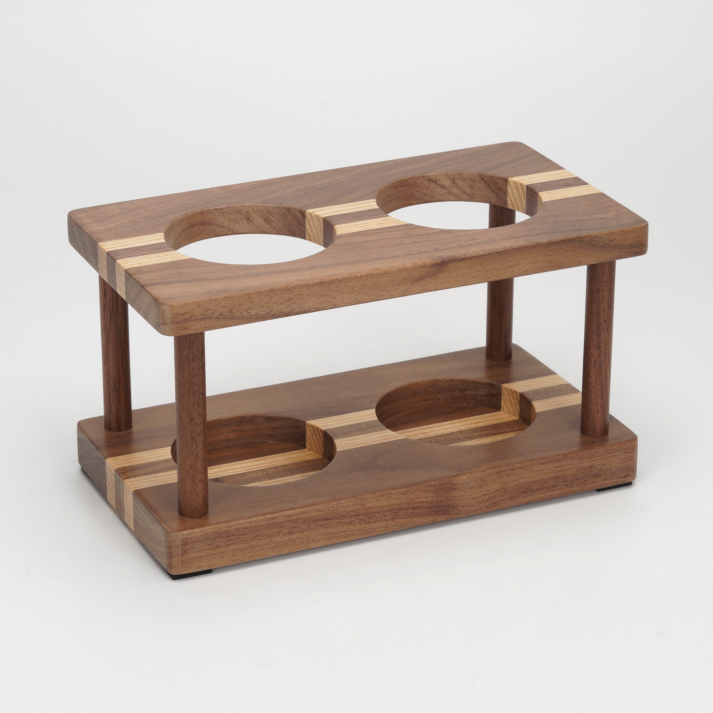 Holdtight Walnut Wood Coffee Grinder Stand