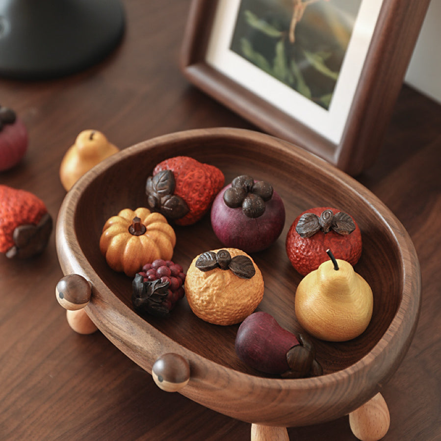 Juicy Wooden Fruit Ornament