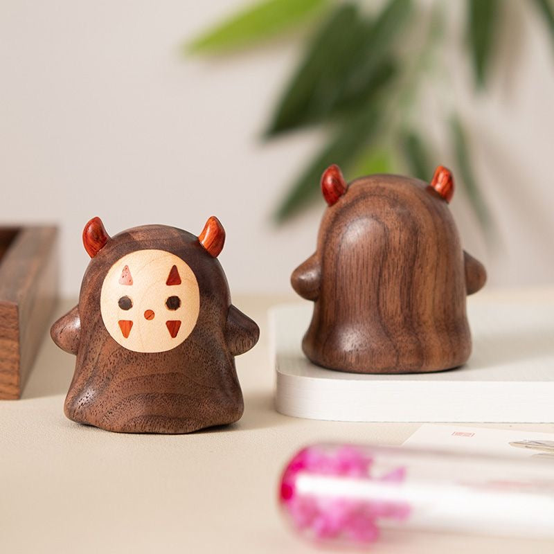 No-Face Walnut Ornament