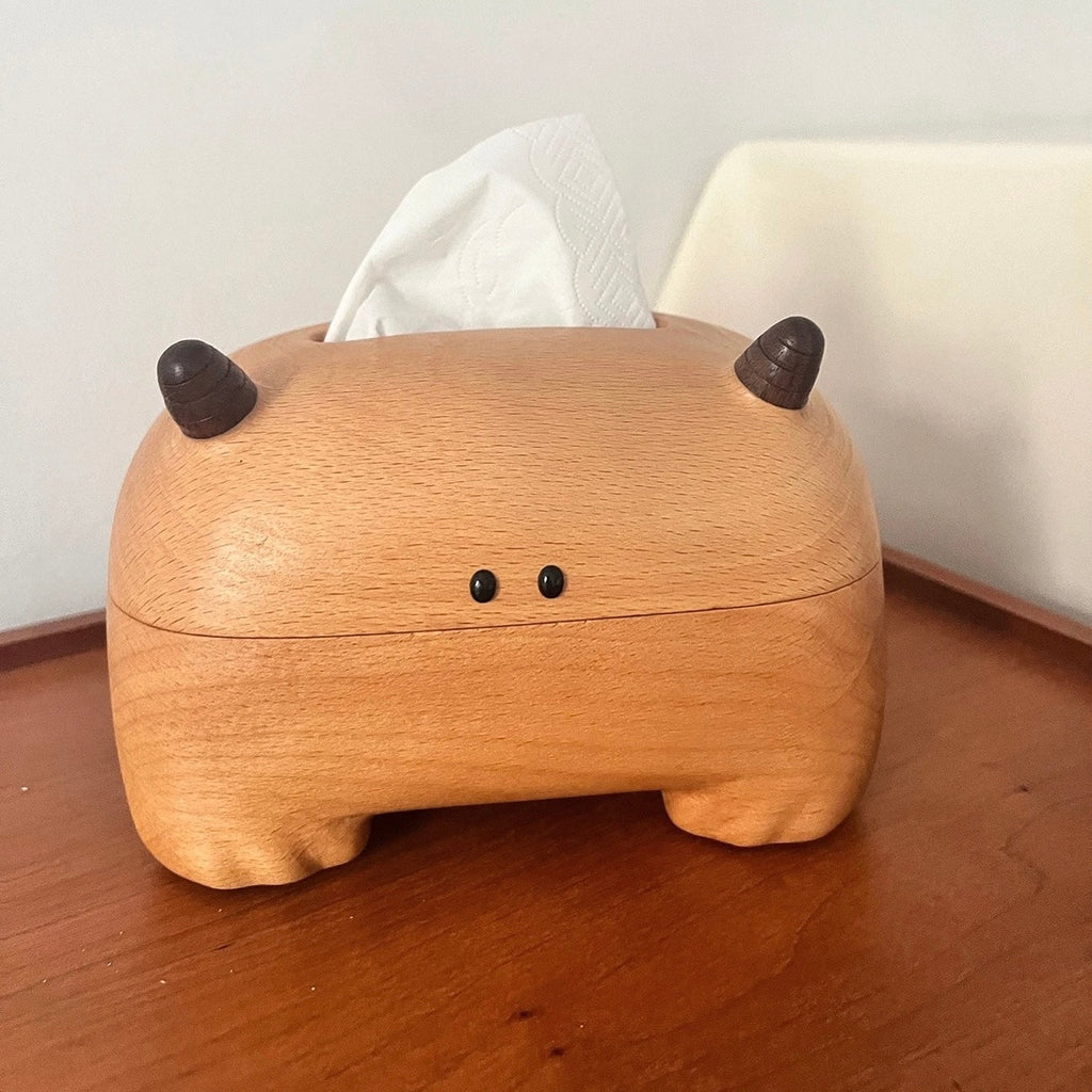 Little Monster Beech Wood Tissue Box