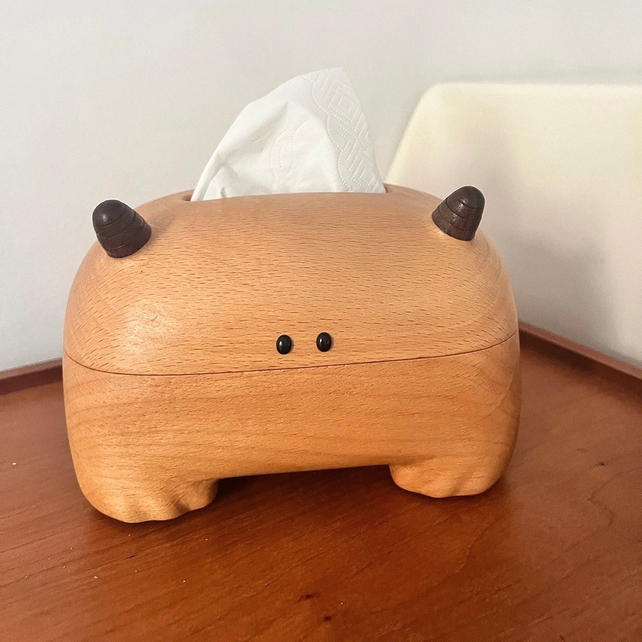 Little Monster Beech Wood Tissue Box