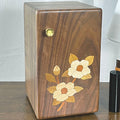 Floral Walnut Multi-Drawer Jewelry Organizer