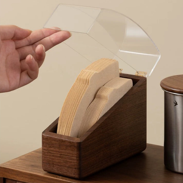 Dustaway Walnut V60 Coffee Filter Paper Holder