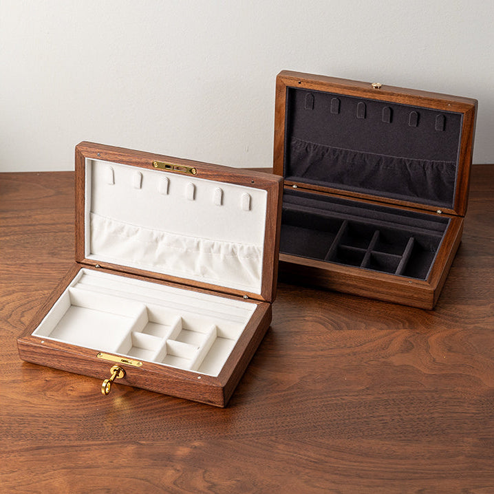Lunara Chocolate Black Walnut Jewelry Box