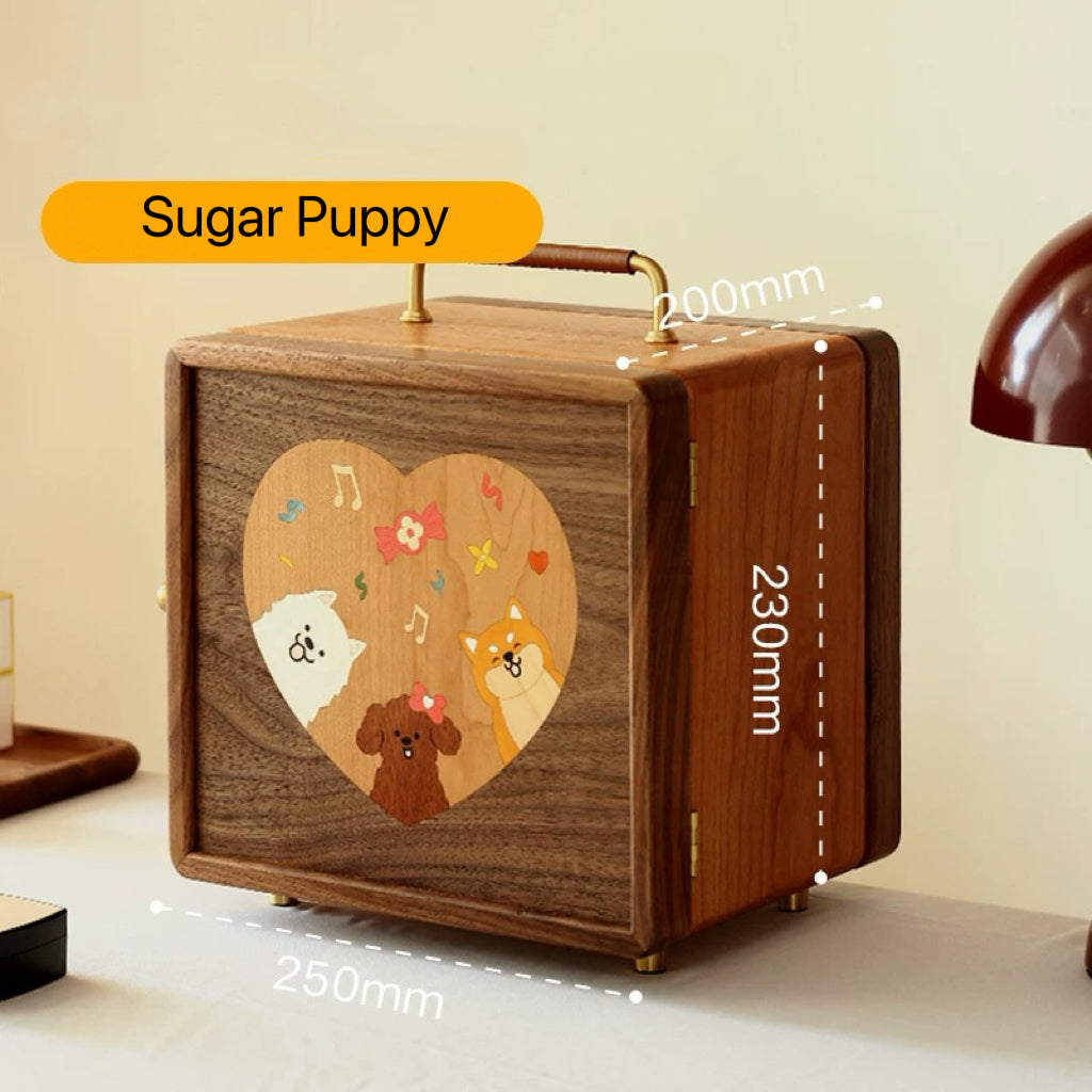 Amélie Solid Wood Jewelry Organizer with Handle