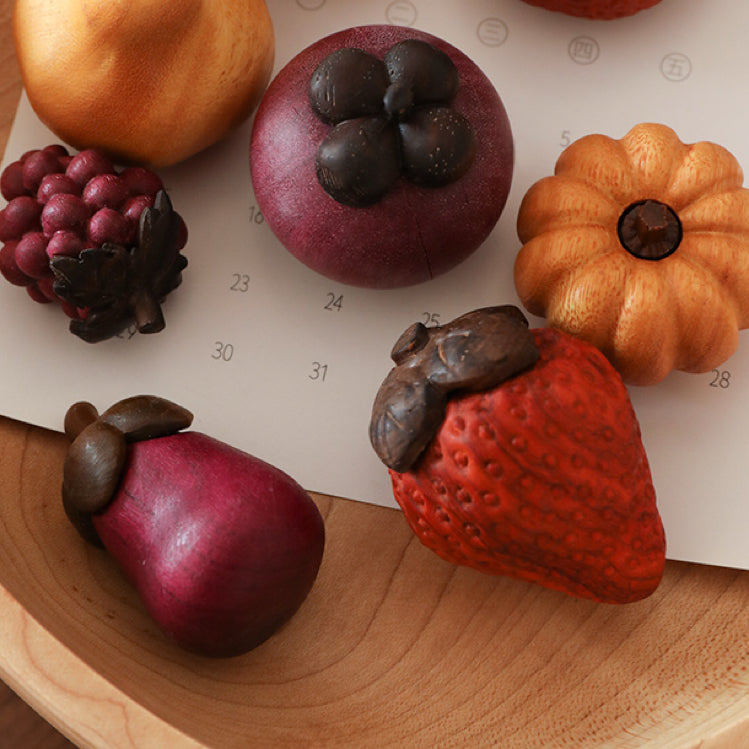 Juicy Wooden Fruit Ornament