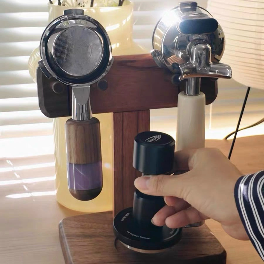 Gason Solid Walnut Coffee Portafilter Stand