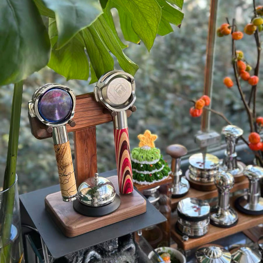 Gason Solid Walnut Coffee Portafilter Stand