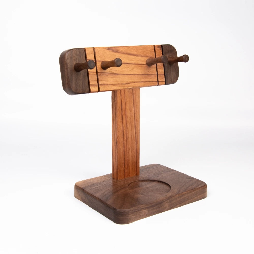 Gason Solid Walnut Coffee Portafilter Stand