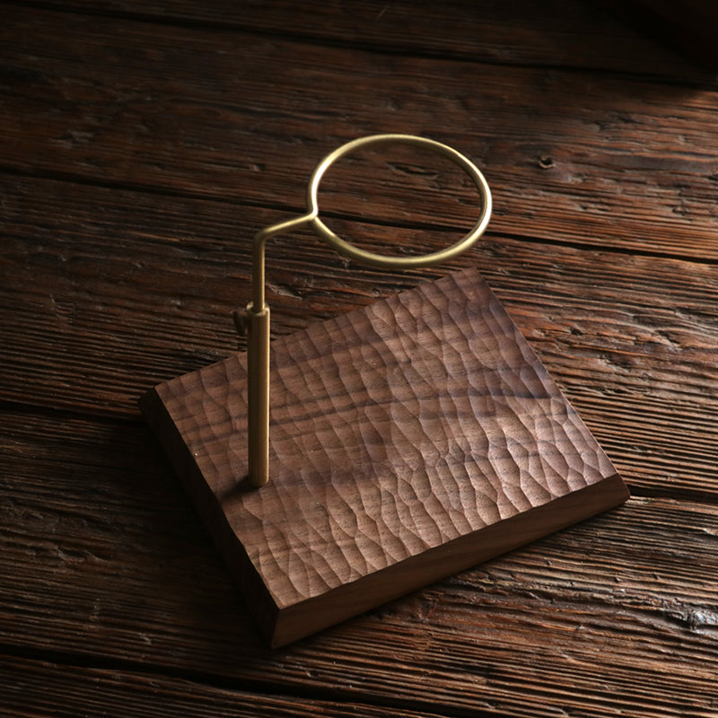 KAVÉ Handcrafted Walnut V60 Coffee Dripper Stand