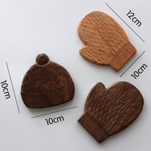 Hats & Hugs Handcrafted Solid Wood Tray & Coaster