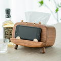 Hippo Walnut Tissue Box