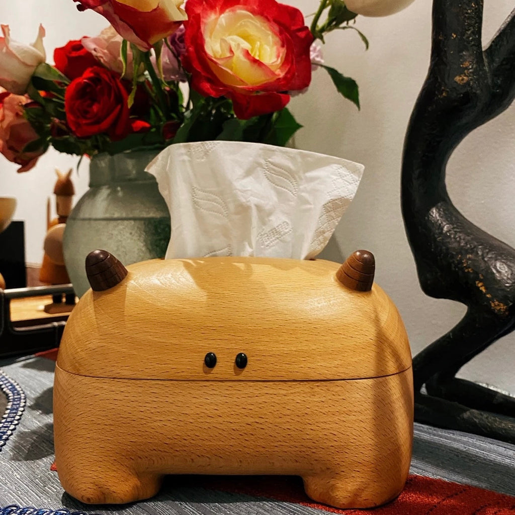 Little Monster Beech Wood Tissue Box