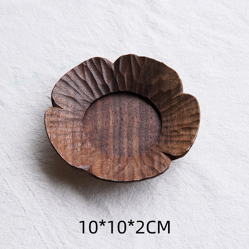 Bloom Handcrafted Floral Wooden Tea Coasters