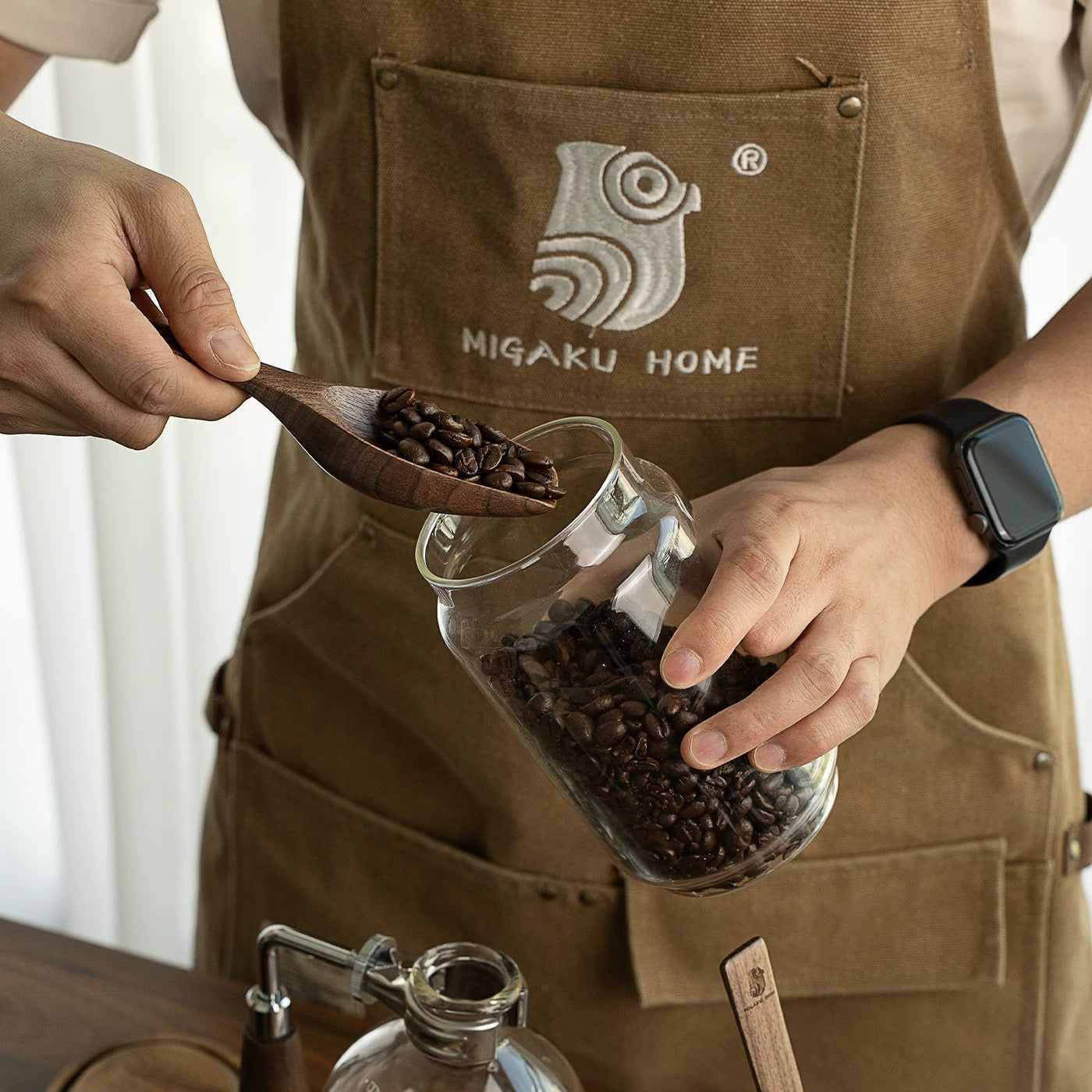 CoffeeGrain Walnut Handcrafted Coffee Scoop