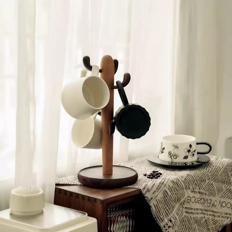 Cactus Walnut Cup Holder