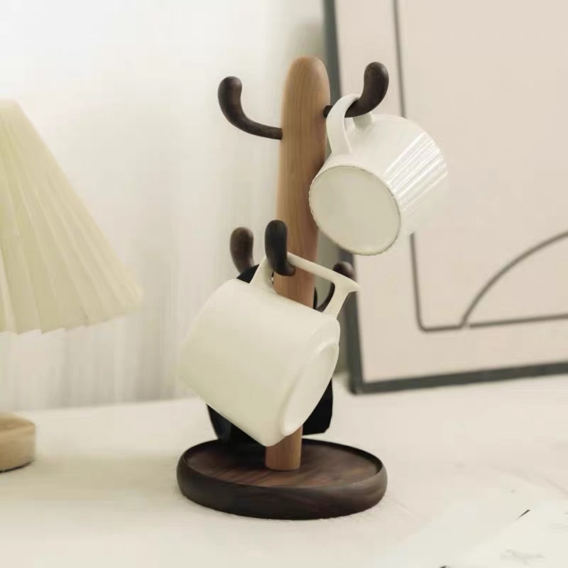 Cactus Walnut Cup Holder