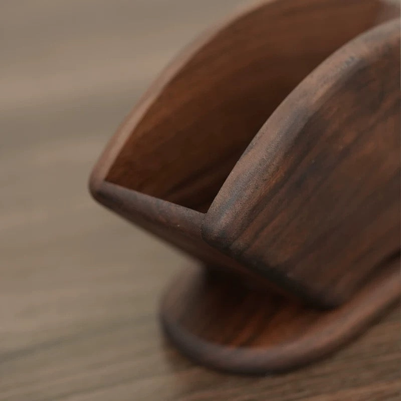 Barista Walnut V60 Coffee Filter Paper Holder