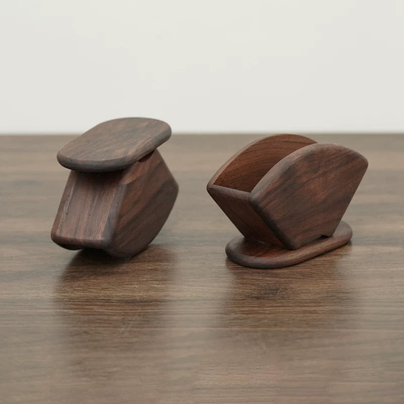 Barista Walnut V60 Coffee Filter Paper Holder
