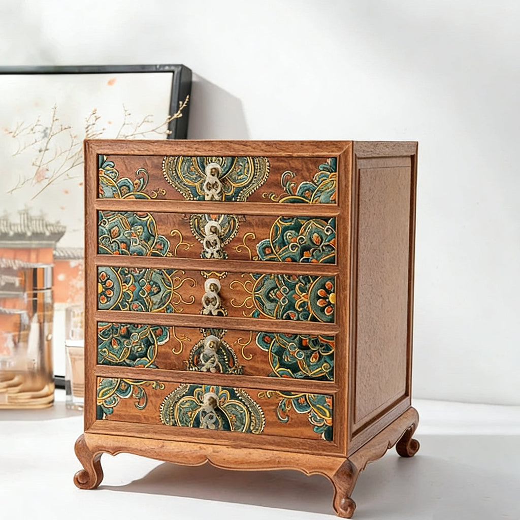 Orna Luxury Rosewood Jewelry Organizer Cabinet