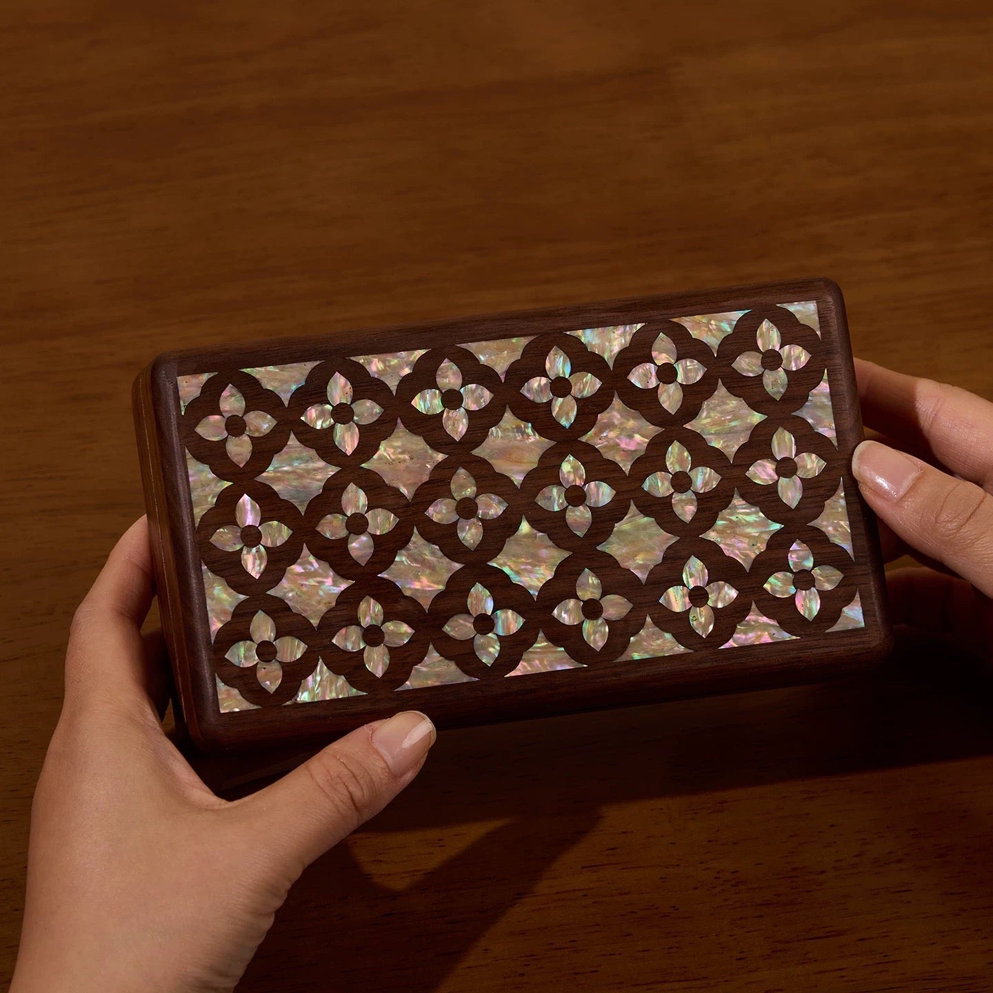 Lumen Mother-of-Pearl Inlaid Jewelry Box