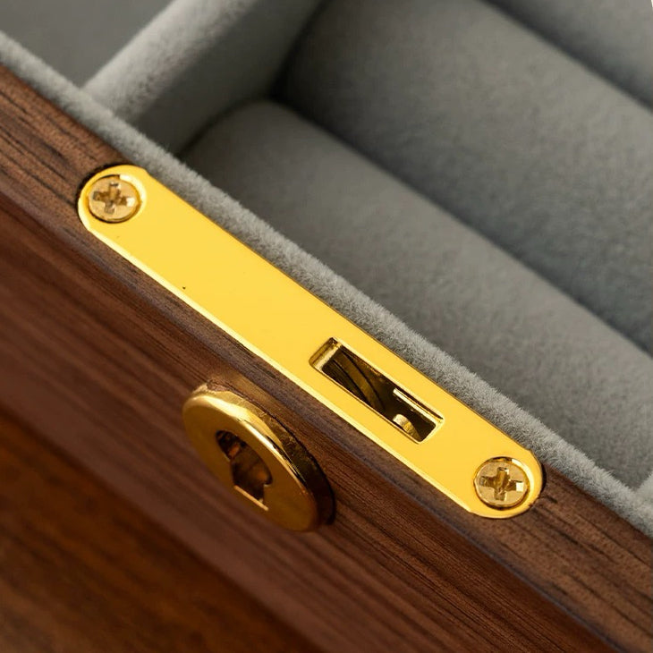 Eira Walnut Hand-Painted Jewelry Box