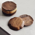 Lucky Clover Walnut Coaster Set (4 pcs)