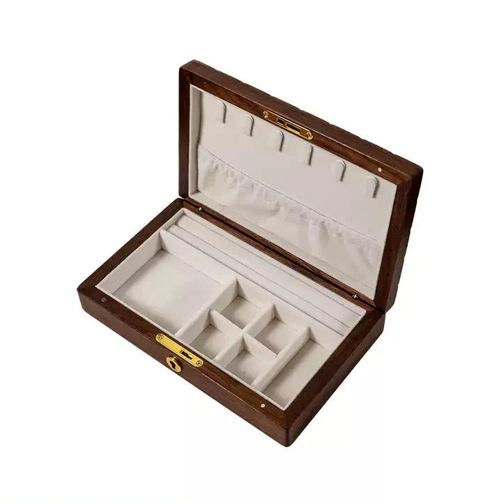 Lunara Chocolate Black Walnut Jewelry Box