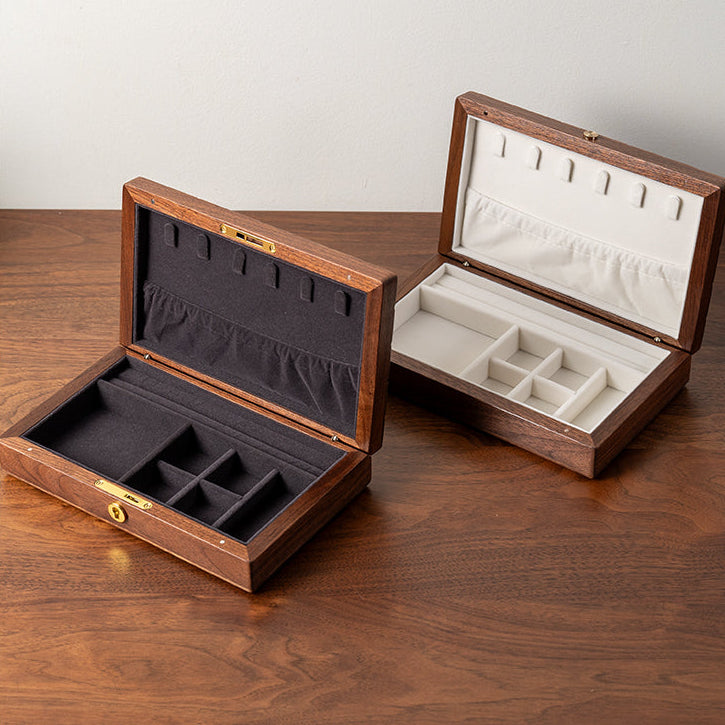 Lunara Chocolate Black Walnut Jewelry Box